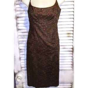 Ann Taylor Sz 4 Lace Overlay Sleeveless Dress
